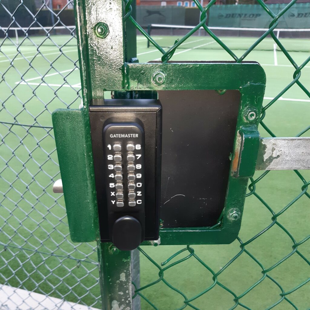 How to secure tennis courts with a keyless lock Gatemaster Locks